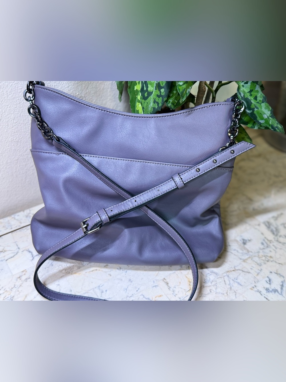 Vera Wang Grey Shoulder Bag - Picture 4 of 10